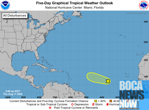 HURRICANE CENTER: That Wave Is Still On The Move Southeast Of Florida