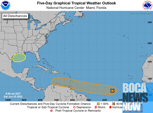 TWO SYSTEMS: Hurricane Center Watching Two Waves East, West Of Florida