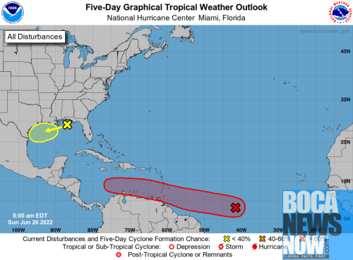 HURRICANE CENTER: Now 70 Percent Chance System Forms South of Florida