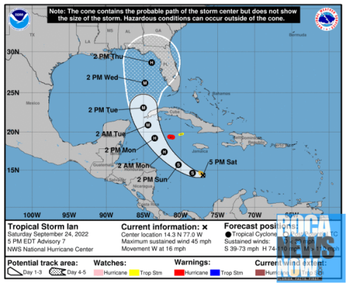 IAN TRACK SHIFTS, BUT SOUTH FLORIDA TOLD UNCERTAINTY HIGH