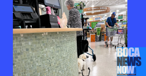 SUPERMARKET SELFISH: Two Women, Two Dogs In Two South Palm Supermarkets