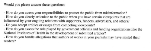 DOJ's menacing letter to med journals "a chill down the spine of scientists"