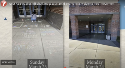 West Ada School District washes away welcome messages