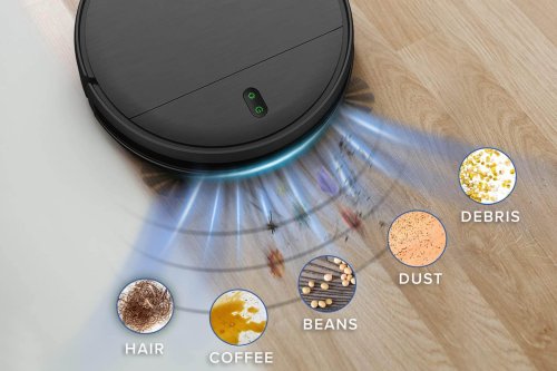Banish debris, dirt, and more with this 2-in-1 robot vacuum and mop, now $100!