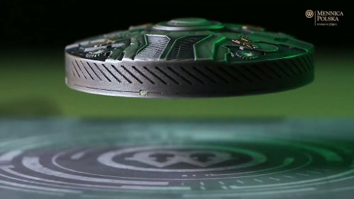 Poland's official mint issues UFO coin that levitates
