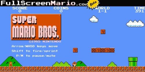 Super Mario fully implemented in HTML5