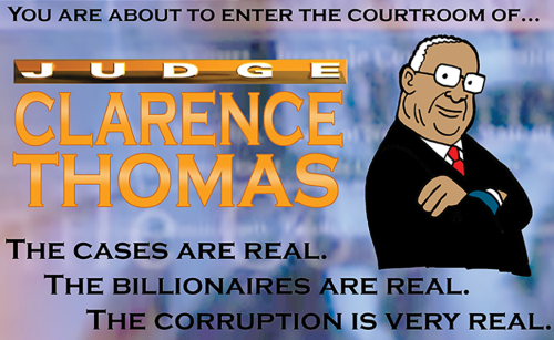 Tom the Dancing Bug: You are about to enter the courtroom of Judge Clarence
