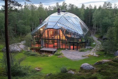 Norwegian architect builds mind-blowing greenhouse home that grows food year-round (video)