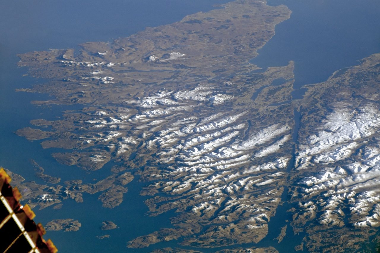Scotland as seen from the International Space Station