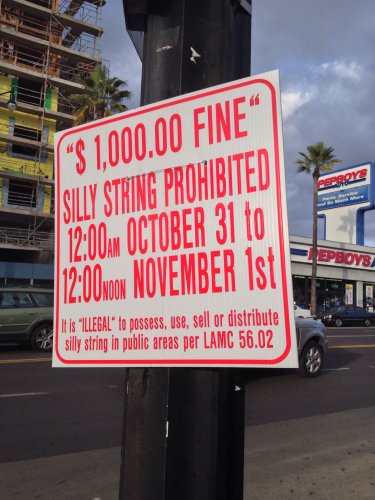 Silly String ban in Los Angeles