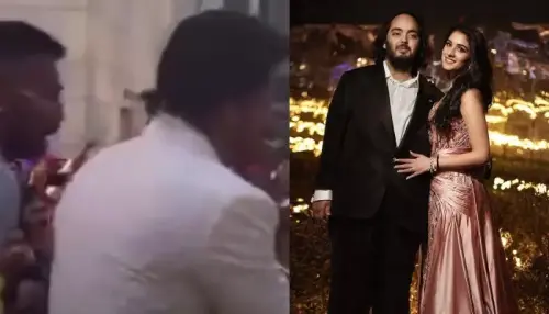 Anant-Radhika's Pre-Wedding: SRK Pulls Akash Ambani, Dances With Him-Hardik, As Mika Singh Performs