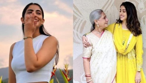 Navya Naveli Nanda Drops A Cute Pic Of Her 'Nani', Jaya Bachchan As She Finally Smiles For The Paps