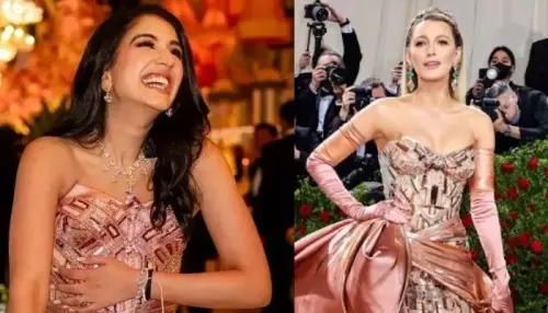 Radhika Merchant Stuns In The Same Pink Custom-Made Outfit Like Blake Lively's Met Gala Look In 2022