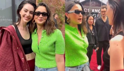 Alia Bhatt Faces Criticism For Chewing While Talking To Thai Actress, Davika Hoorne At Gucci Show