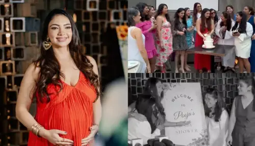 Pooja Banerjee Shares Inside Glimpse Of Her Lavish Baby Shower, Radiates Pregnancy Glow In Red Dress