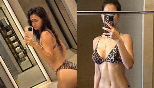 Disha Patani Drops Sexy Photos In An Animal-Printed Bikini Set, Deletes Later, Pens 'I Lost This...'