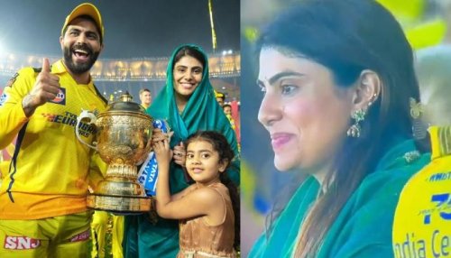 CSK's Ravindra Jadeja's MLA-Wife, Rivaba In Tears After His Title-Winning Four In IPL 2023 Final