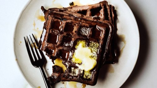Dark Chocolate Waffles