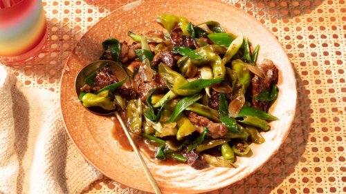 Saucy Soy-Butter Beef and Peppers