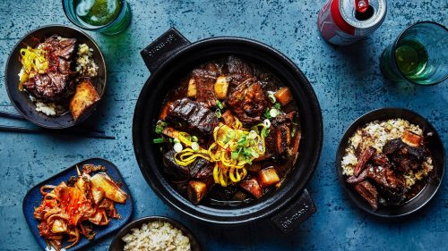 Red Wine and Soy–Braised Short Ribs