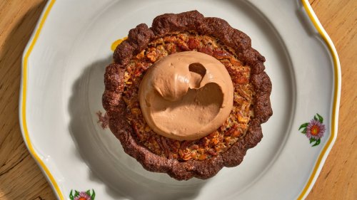 Chocolate Pecan Pie With Chantilly Cream