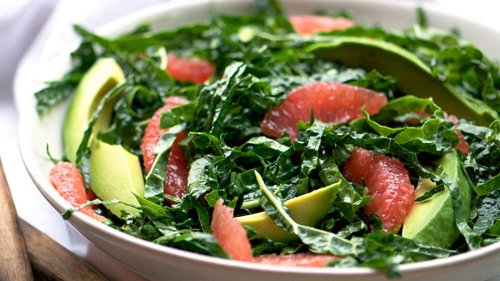 Kale and Pink Grapefruit Salad