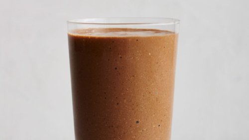 Banana, Coffee, Cashew, and Cocoa Smoothie