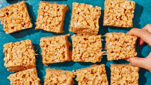 Peanut Butter Rice Krispie Treats With Brown Butter