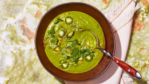 Curried Parsnip and Spinach Soup