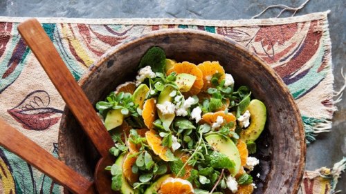 Avocado and Tangerine Salad with Jalapeno Vinaigrette