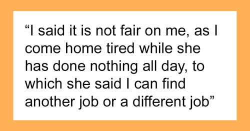 Man Asks If He Was Wrong To Tell His Wife To Get A New Job Because She Has Too Much Free Time