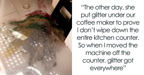 Wife Hides Glitter Underneath Coffeemaker To ‘Prove’ Husband Doesn’t Clean Enough