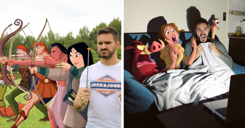 Guy Continues To Place Disney Characters Into His Photos And The Result Looks Like They’re Having A Blast (30 New Pics)