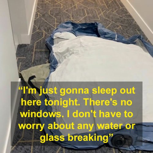 Woman Moves Into Hallway After Hurricane Milton Bursts Through Highrise Apartment Windows