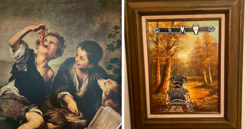 30 Paintings From Thrift Stores And Garage Sales That Were Upgraded By Other Artists (New Pics)