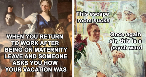 18 Classical Art Memes That Prove The Struggle Has Been Real Through All The Times (New Pics)