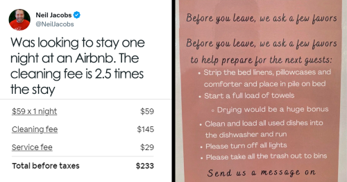 Airbnb Guests Share The Most Ridiculous Fees And Checkout Lists They’ve Ever Seen (49 Posts)