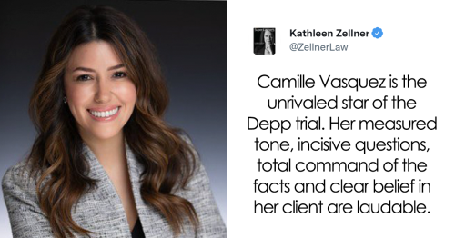34 Of The Best Reactions To Johnny Depp’s Attorney Camille Vasquez, Showing Just How Much The Internet Now Loves Her