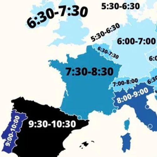 This Map Of ‘Usual Dinner Times’ In Europe Is Going Viral And Sparking Discussions