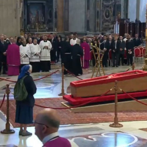 Viral Nun Who Broke Protocol To Weep Over Pope Francis’ Casket Revealed To Be His “Best Friend”