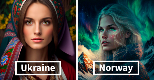 This Artist Uses AI To Show Us What Countries Would Look Like As Women, And Here Are 37 Of The Best Pics