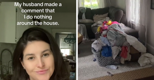 Wife Stops Doing Chores Around The House After Her Husband Says She “does Nothing” Films The 