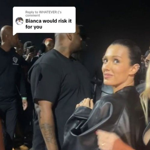 “Bianca Smiling At You”: Man Stuns Bianca Censori After Sneaking Backstage At Kanye West Concert
