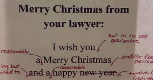 Here’s How Lawyers Wish Merry Christmas To Their Clients, And It’s