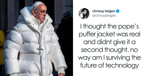 30 Of The Top Memes And Reactions To AI-Generated Image Of The Pope’s Huge Puffer Coat