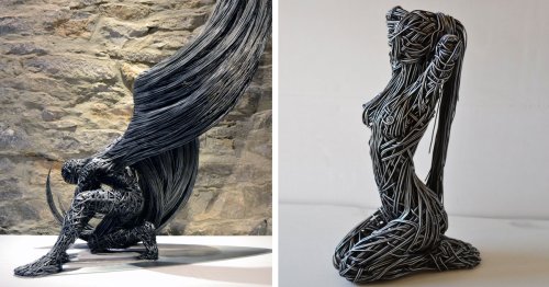 Stunning Wire Sculptures Capture The Movement Of The Human Body