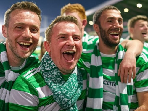 Celtic fans laugh as Aberdeen fan captures footage of Rangers players & fans' 'tinpot' Pittodrie celebrations