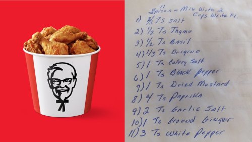 KFC Accidentally Leaked The Secret Recipe For Its Fried Chicken