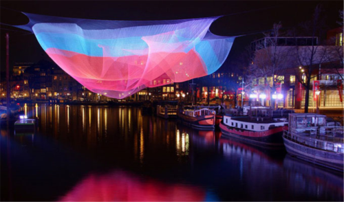 Amsterdam'da Muhteşem Işık Sanat Festivali