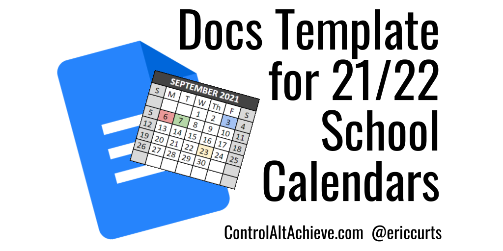 Google Docs Calendar Templates For The 2021-2022 School Year - Flipboard